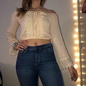 Off the Shoulder Crop Top